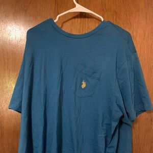 U.S.polo shirt 2xl aqua blue